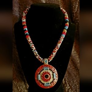 Beaded Statement Necklace